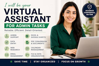 be your virtual assistant for admin tasks