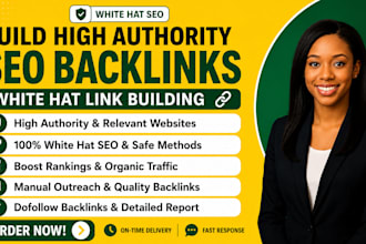 build high authority seo backlink white hat building mix foundation