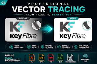 vectorize your logo and prepare it for professional printing