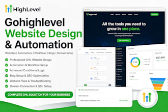 build, fix, automate and optimize your gohighlevel website, ghl funnel, workflow