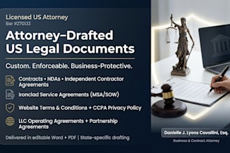 draft your US website terms and conditions and ccpa privacy policy