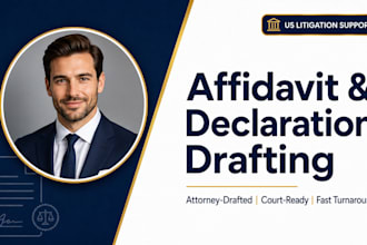 draft a compelling affidavit or declaration for US courts as a US attorney