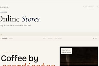 set up and customize a clean shopify or custom online store