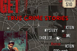 write gripping crime stories and true crime podcast scripts