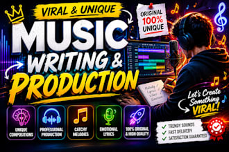 create produce songs and musics