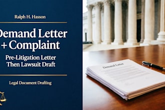 draft a powerful demand letter to force settlement and avoid court