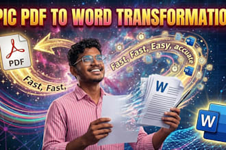 convert an image to word with accuracy