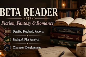 be your expert book beta reader for fiction and ya