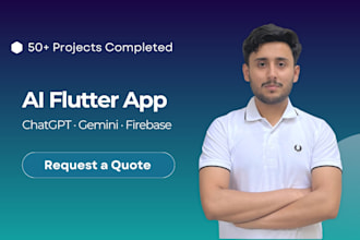 develop an ai powered flutter mobile app with firebase and open ai