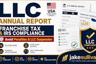 file llc annual report ein franchise tax and irs compliance
