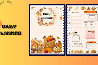 design a stunning  planners and habit tracker
