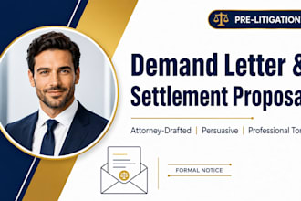 write a powerful demand letter or settlement proposal as a US attorney