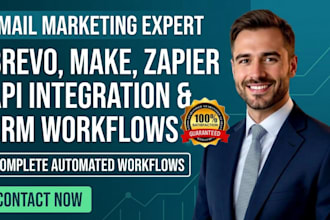 connect brevo make zapier apl integration crm email workflow