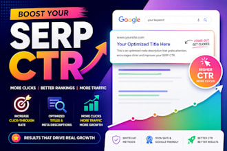 increase serp CTR impression of keywords on google ranking