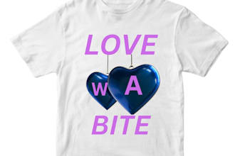 creat custum typography t sher disign print on demand