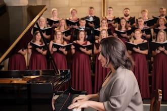 record piano accompaniment rehearsal tracks for your choir or vocal group