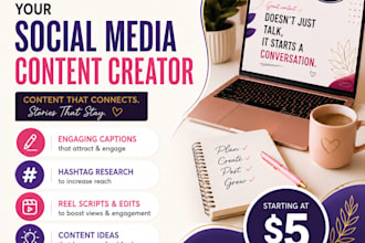 write engaging social media content, captions and scripts