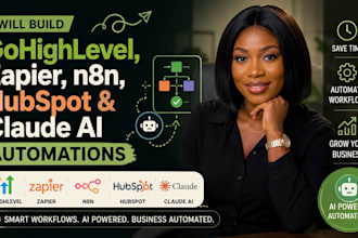 build gohighlevel zapier n8n hubspot claude ai automations