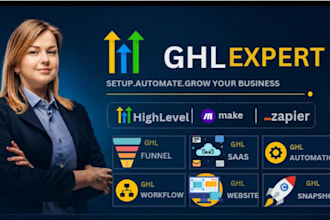 design ghl funnel ghl website ghl automation setup ghl landing page ghl snapshot