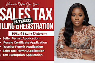 handle US sales tax filling, seller permit and resale certificate