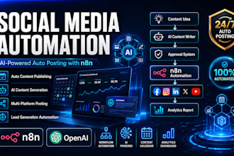 automate your social media posting with n8n and ai to grow your presence on auto