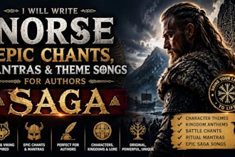 create norse epic viking chant for fantasy authors, storytellers and rpg creator