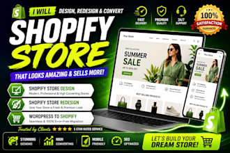 design a converting shopify dropshipping store
