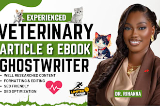 ghostwrite veterinary article, ebook, blog post, dog training, pet blog