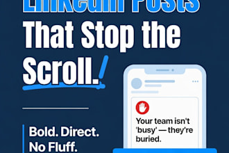 write bold direct response linkedin posts that stop the scroll