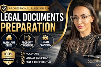 prepare quitclaim deeds, property transfers, and estate planning documents