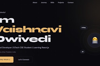 create a professional personal portfolio website