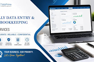 do tally erp 9 data entry, bookkeeping, and voucher entry