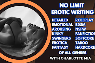 professionally write hot erotic story, bdsm, kinky, nsfw story