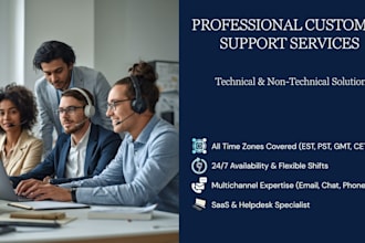 handle customer service emails chats and admin tasks