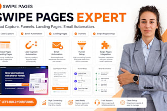 setup swipe pages lead capture email automation swipe pages email template