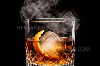 create premium 3d spirits and cocktail renders