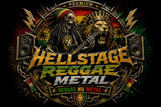 create a modern logo for your metal and rock band