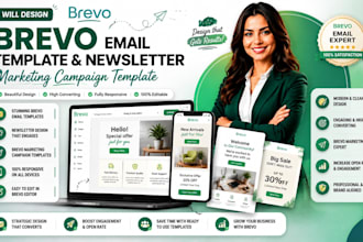 design brevo email template newsletter brevo marketing campaign template