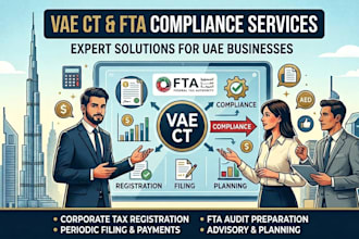 handle uae ct registration, ct return filing and free zone qfzp compliance