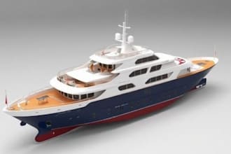 design realistic 3d ship model, boats, yachts, submarines and marine vessels