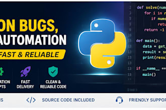 fix python bugs errors and automation scripts