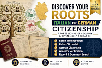 research your ancestry for dual citizenship applications in italy, germany