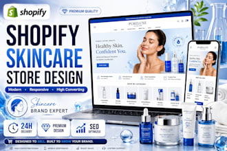 beauty website skincare website shopify store skincare shopify cosmetics website