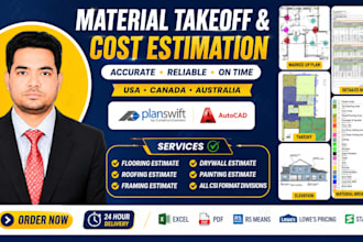 do professional construction cost estimation and material takeoff