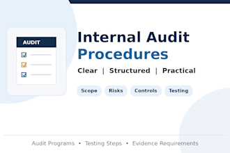 prepare internal audit procedures and audit work programs