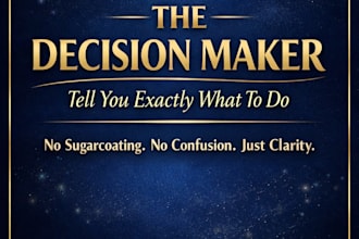 tell you exactly what to do about your situation with no sugarcoating