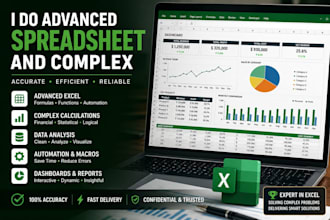 do advanced spreadsheets and complex projects in excel