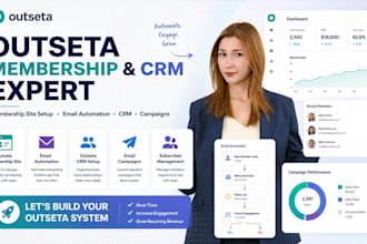 setup outseta membership site email automation outseta CRM email campaigns