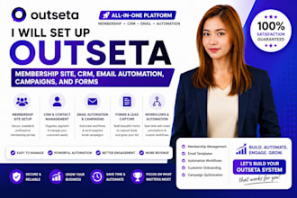 setup outseta membership site CRM email automation campaign email template forms