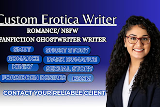 write bdsm erotica and nsfw, smut, dark romance